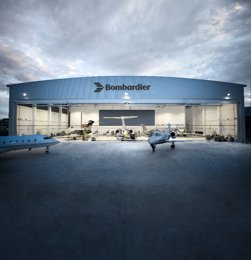 Bombardier hangar